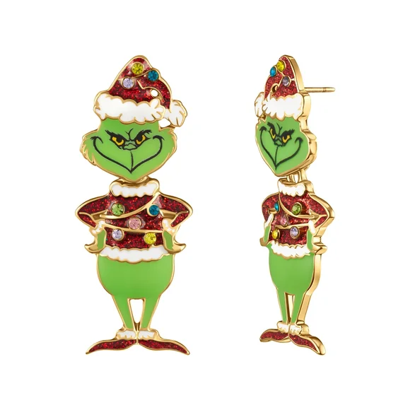 Grinch Christmas Earrings - Picture 1 of 1